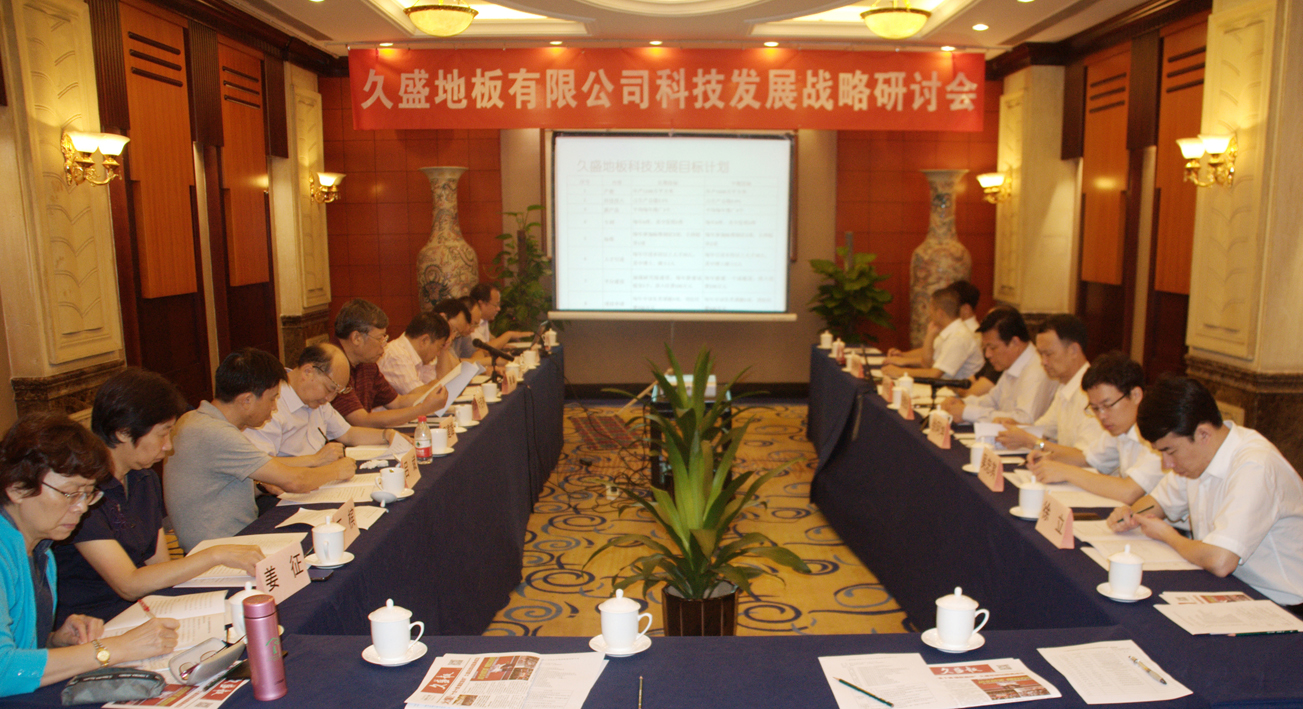 久盛地板有限公司科技发展战略规划研讨会在京胜利召开