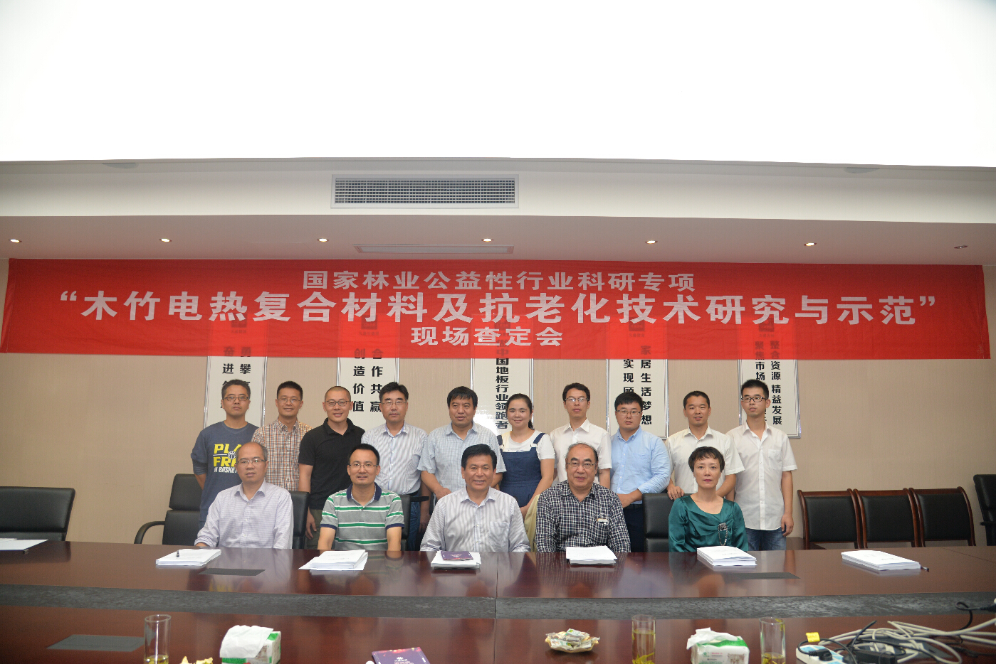 国家林业公益性行业科研专项 “木竹电热复合材料及抗老化技术研究与示范”  现场查定会顺利通过