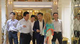 热烈欢迎格里戈尔•波罗扎诺夫大使及保加利亚经贸代表团来我公司参观考察