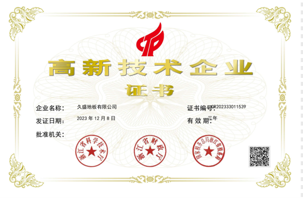 国家高新技术企业